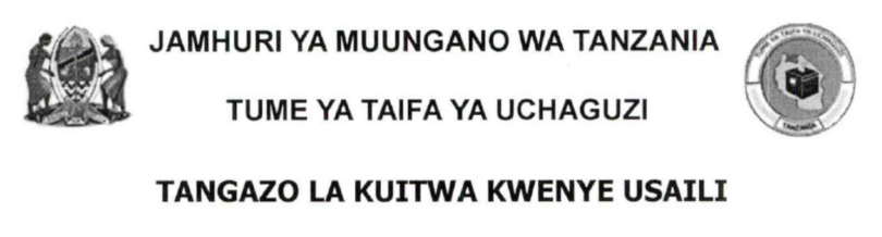 Majina Walioitwa Interview Tume Huru ya Uchaguzi